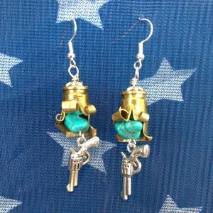 Shell casing earrings